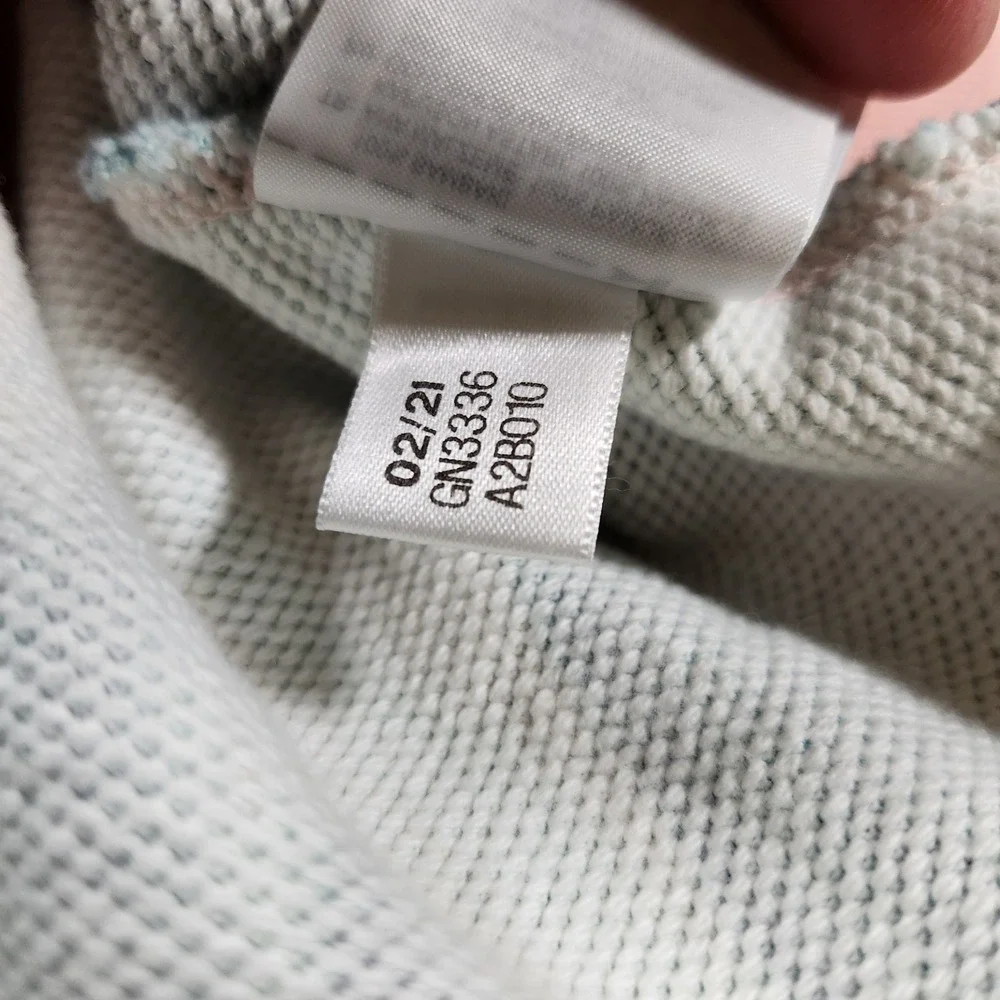 Adidas Hoodie Sweatshirt Mens Small Pink Blue Vapor RYV Yeezy Pastel Sweater New